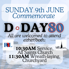 D-Day Commemoration, Sunday 9th June 2024