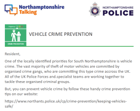 Vehicle Theft Prevention