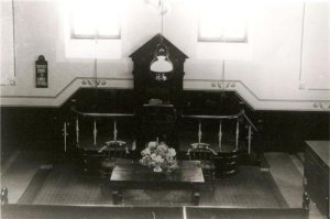 Interior of baptist chapel